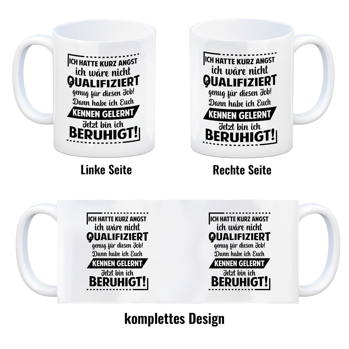 Unqualifizierte Kollegen Kaffeebecher