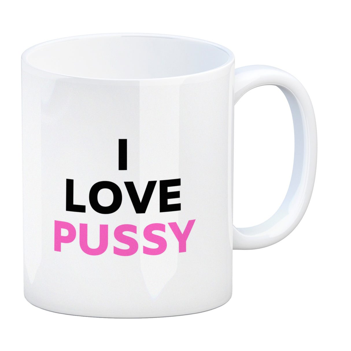 I Love Pussy Kaffeebecher