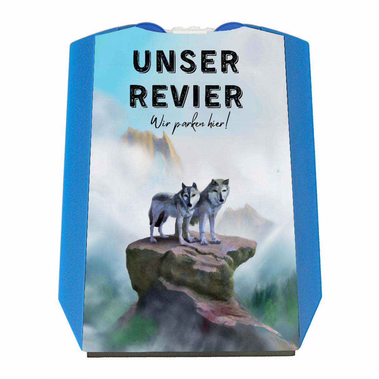 Unser Revier - Wir parken hier Wolf Parkscheibe