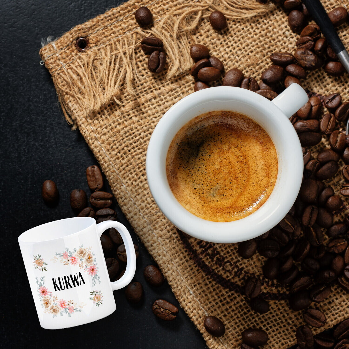 Kurwa Kaffeebecher
