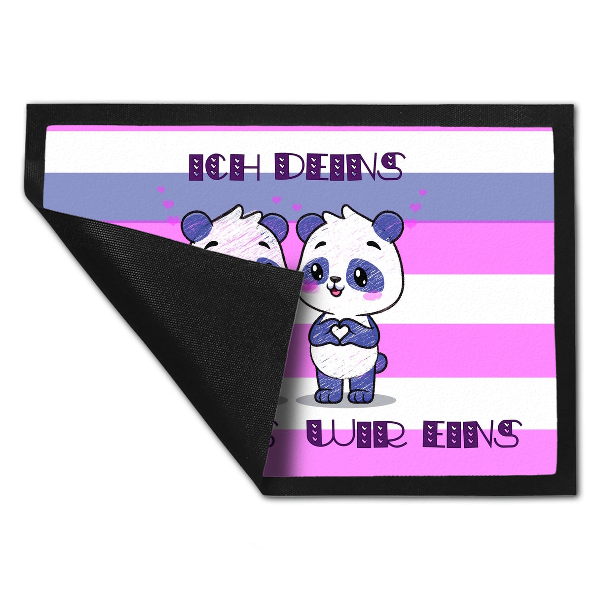 Panda Pärchen Fußmatte in 35x50 cm mit Spruch
