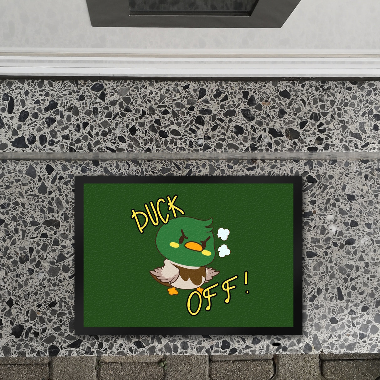 Enten Fußmatte in 35x50 cm mit Spruch DUCK OFF!