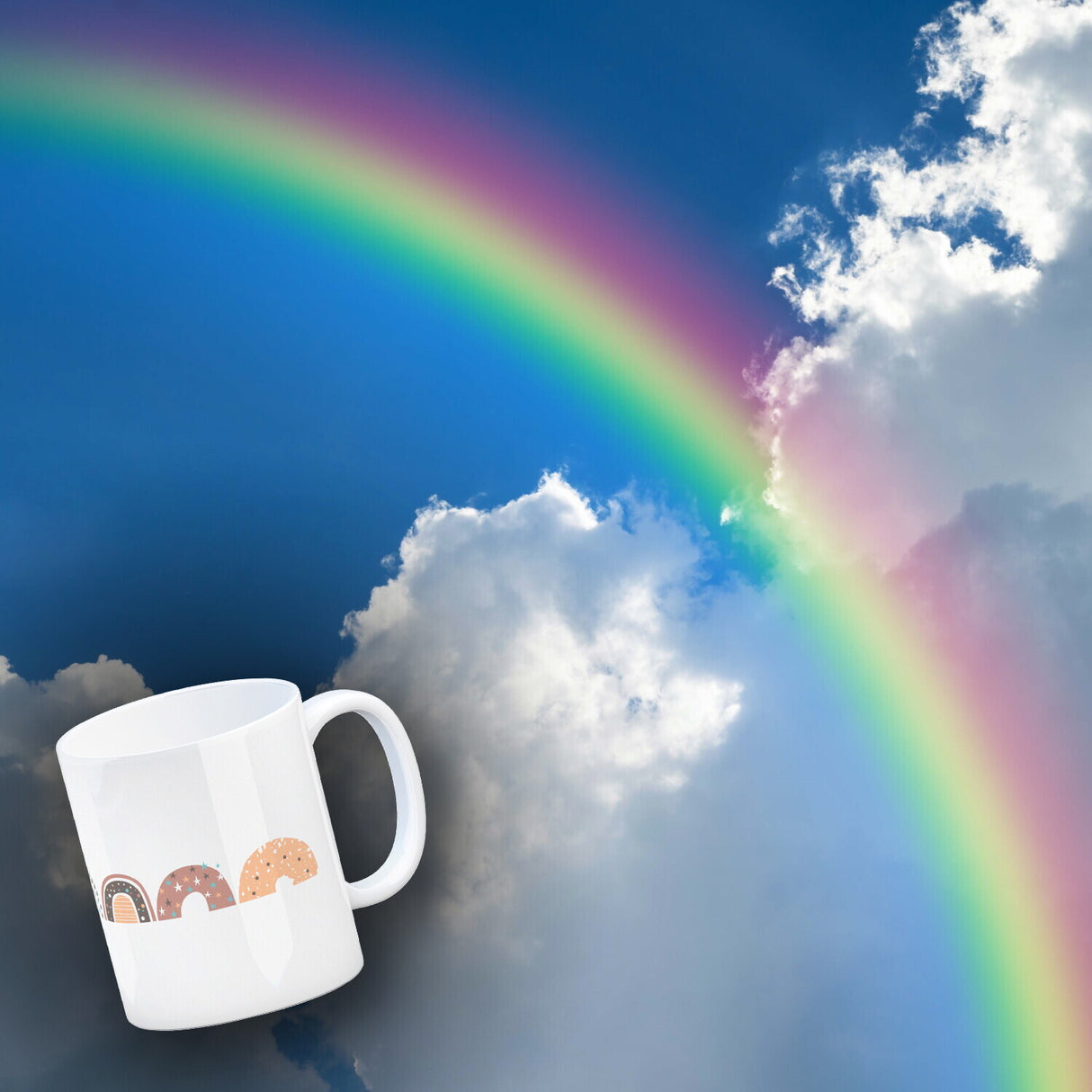 Regenbogen Kaffeebecher