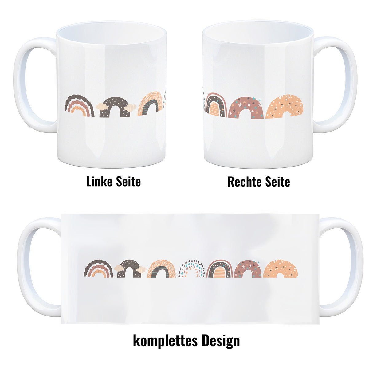 Regenbogen Kaffeebecher
