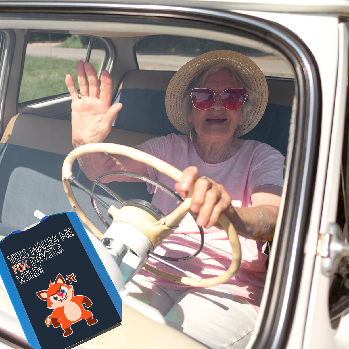 Fuchs Parkscheibe mit Spruch This makes me fox devils wild