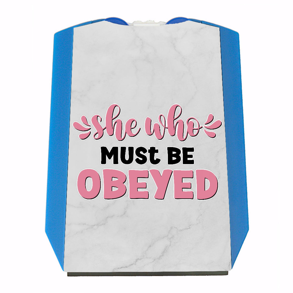 She who must be obeyed Parkscheibe mit Spruch und Einkaufswagenchips