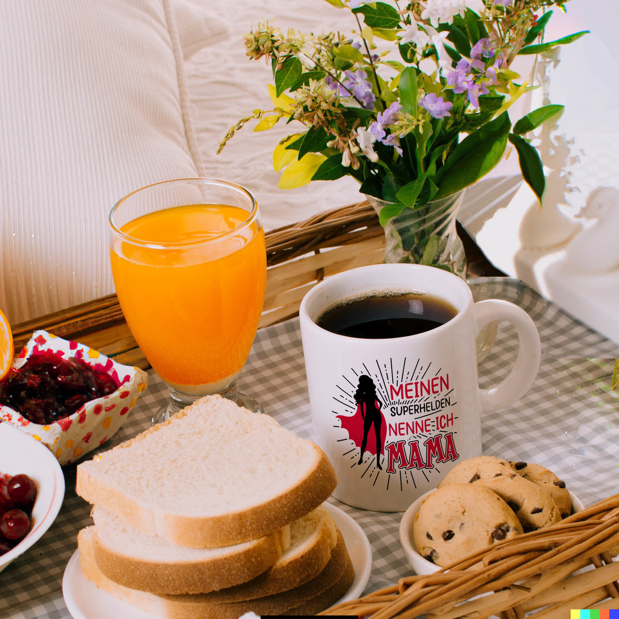 Superheldin Kaffeebecher : Meinen Superhelden nenne ich Mama
