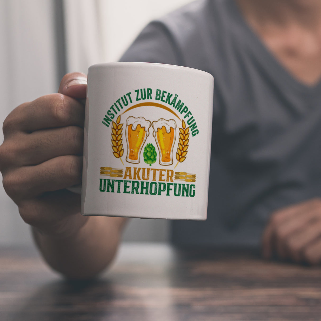 Bier Kaffeebecher Institut zur Bekämpfung akuter Unterhopfung