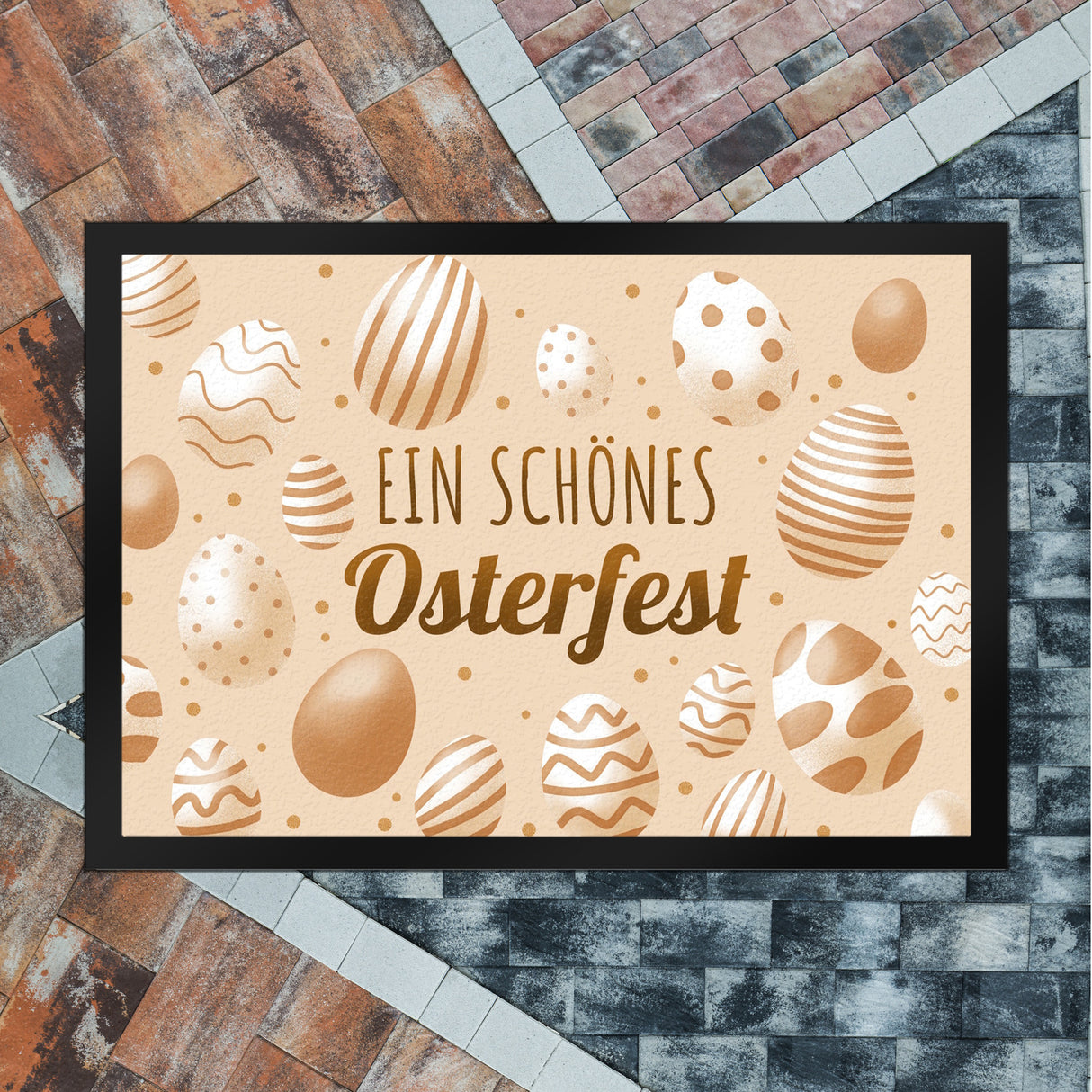 Ein schönes Osterfest Fußmatte mit Ostereiern