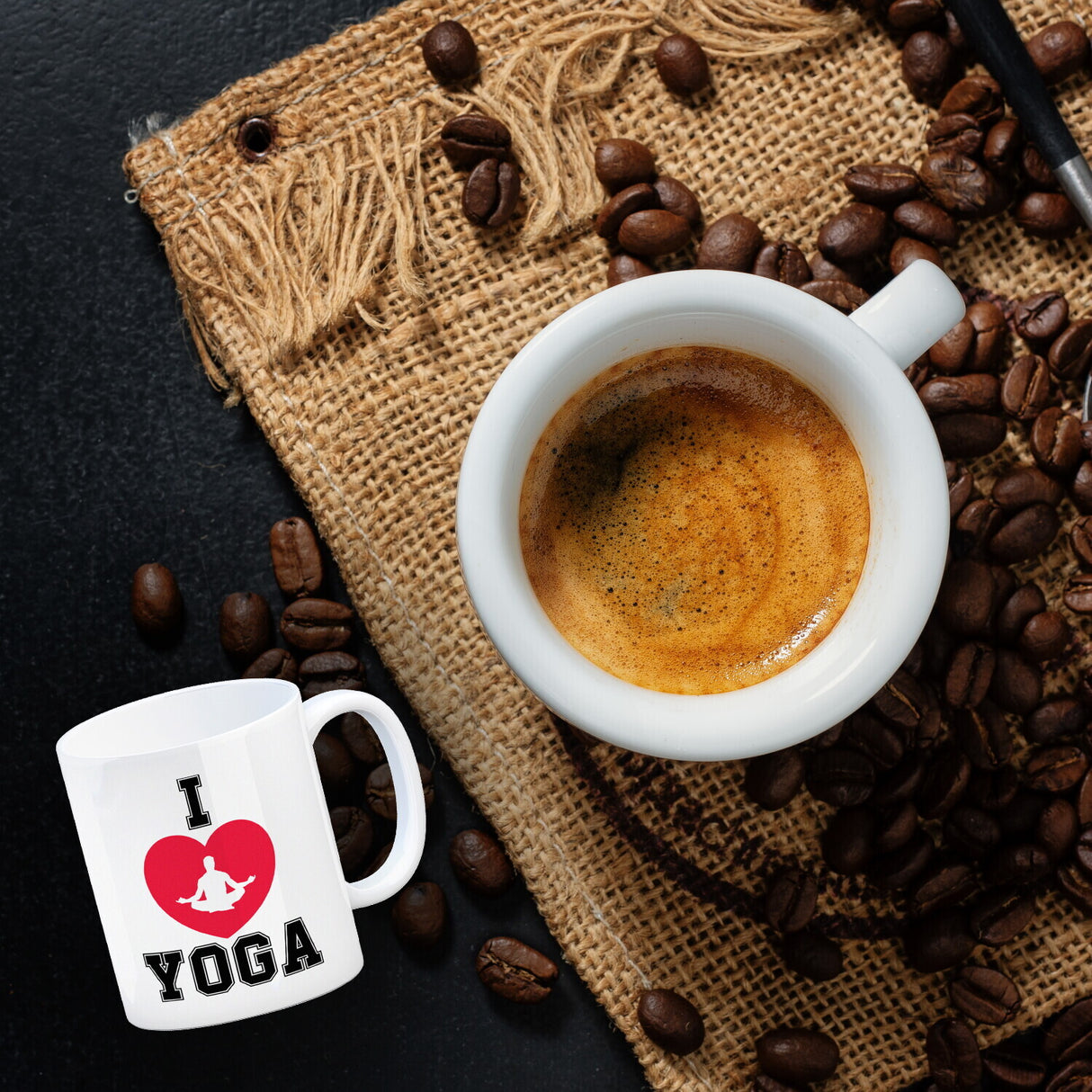 I love Yoga Kaffeebecher für Yogalehrer