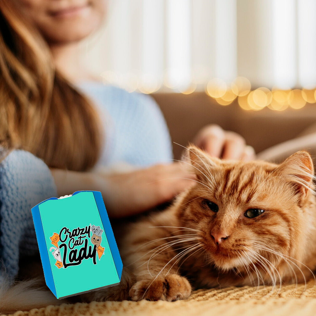 Katzen Parkscheibe Crazy Cat Lady für Katzenliebhaber