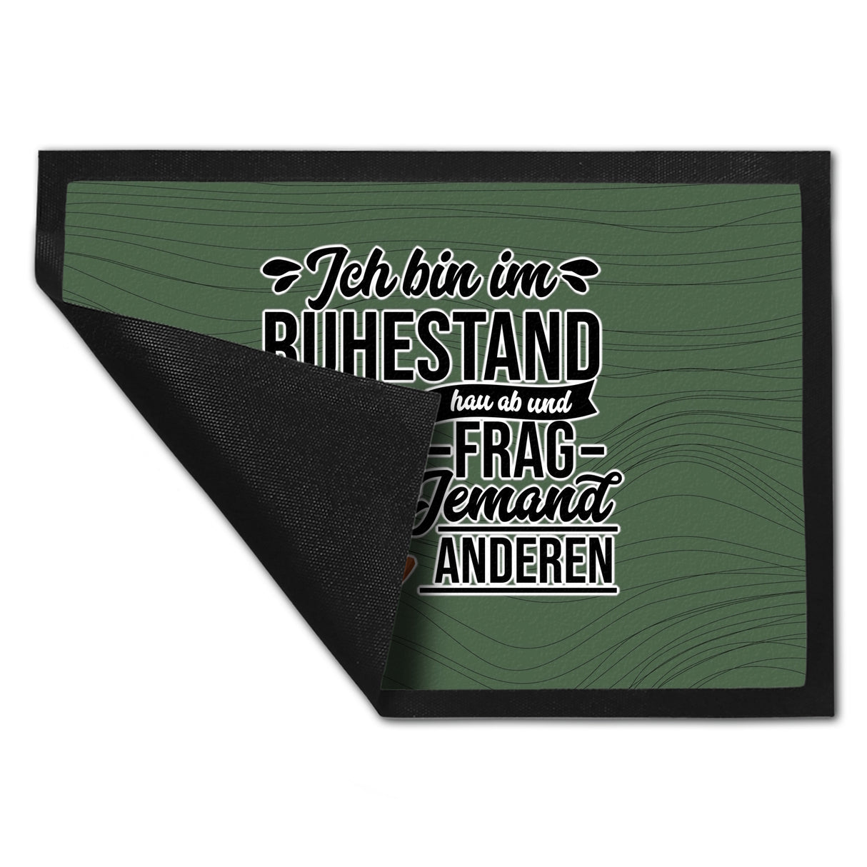 Rente Fußmatte in 35x50 cm mit Spruch für Rentner Ich bin im Ruhestand hau ab