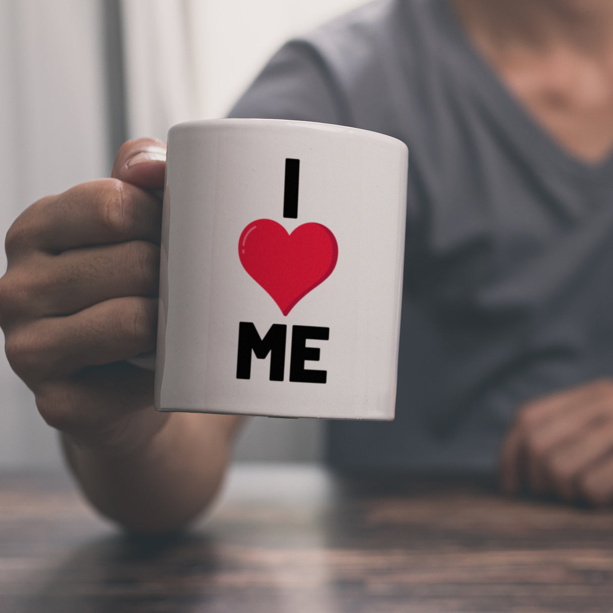 I love me Herz Kaffeebecher für Selbstverliebte