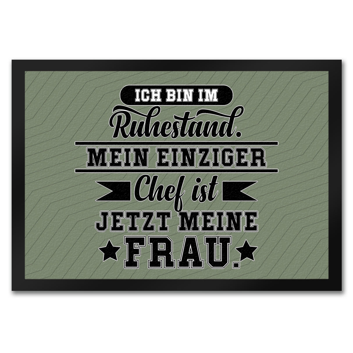 Rente Fußmatte in 35x50 cm ein dekorativer Fußabtreter für deine Wohnungstür
