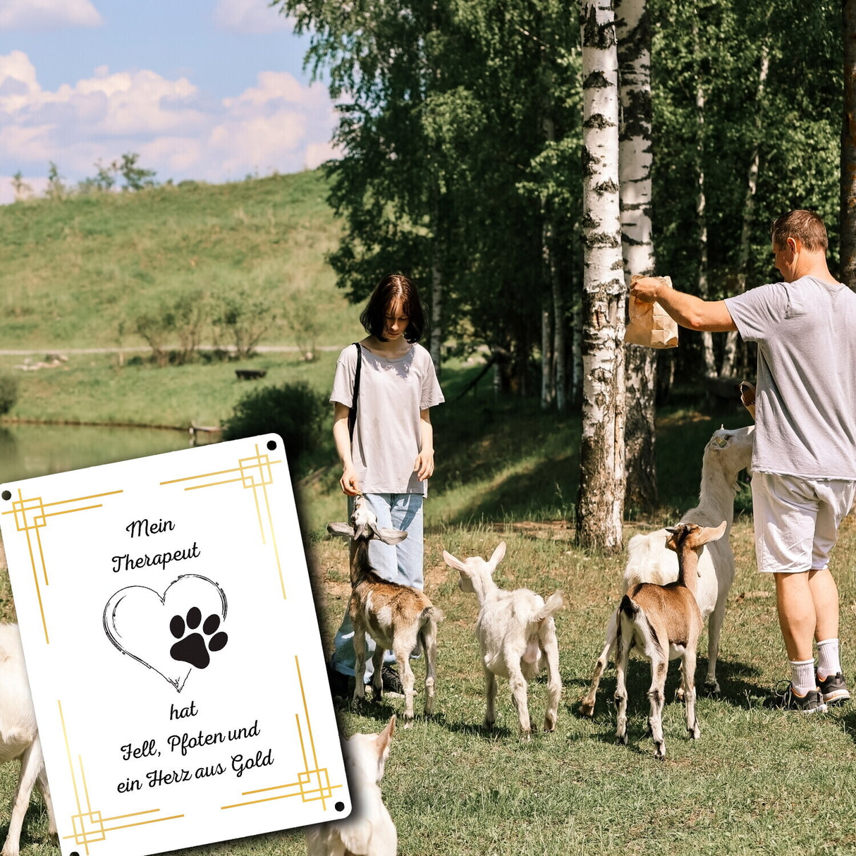 Hund Metallschild in 15x20 cm ein dekoratives Blechschild für Tierliebhaber
