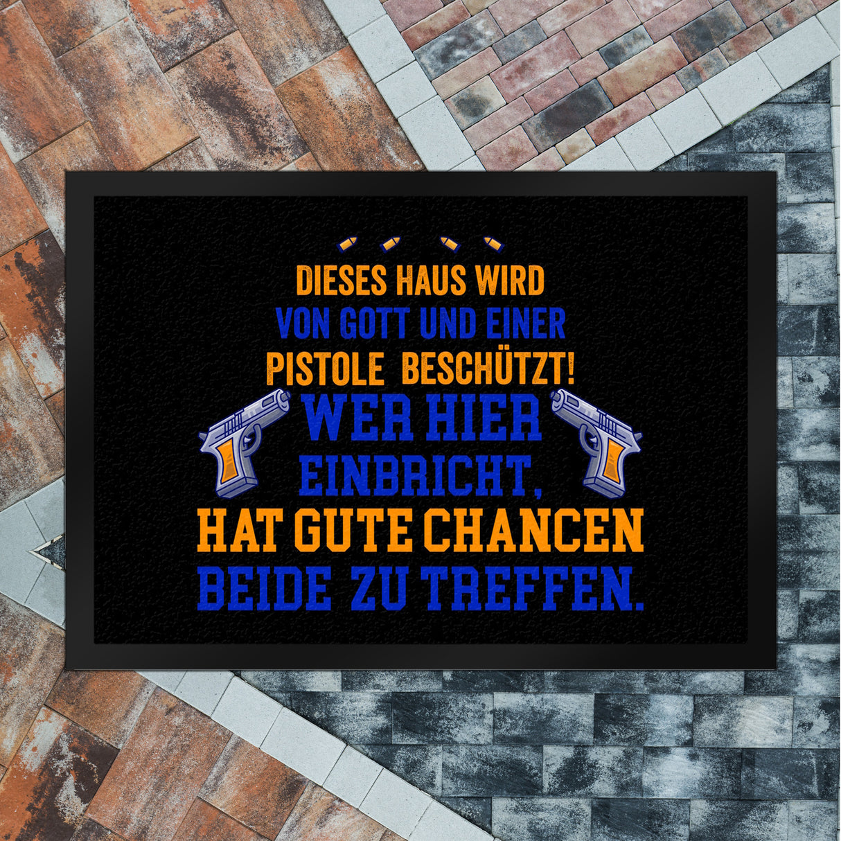Hausbeschützer Fußmatte in 35x50 cm mit Spruch
