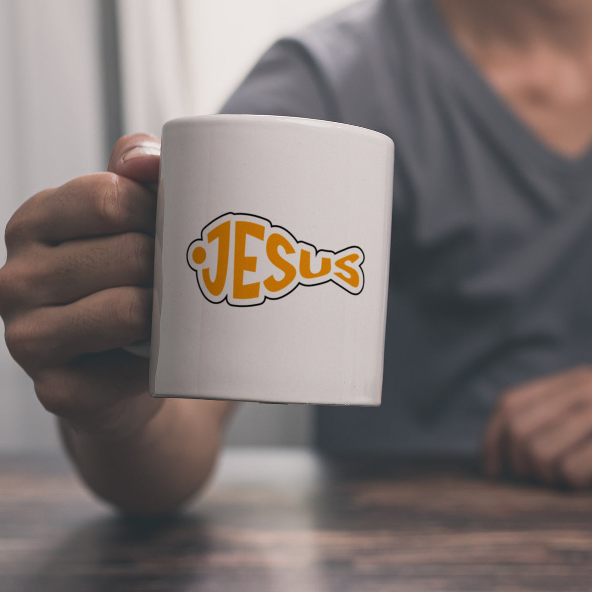 Jesus-Fisch Kaffeebecher für Gläubige