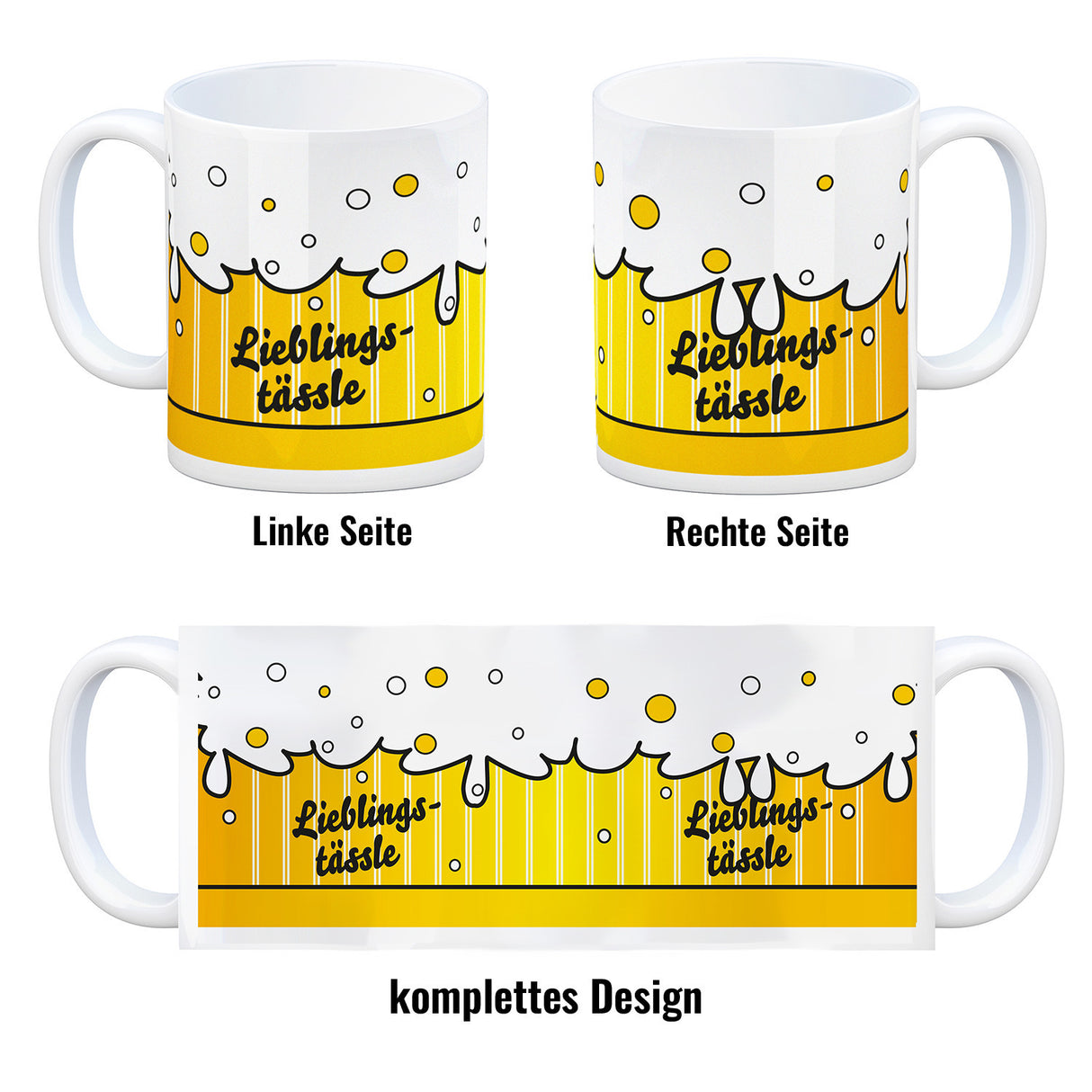 Lieblingstässle Bier Kaffeebecher schwäbisch