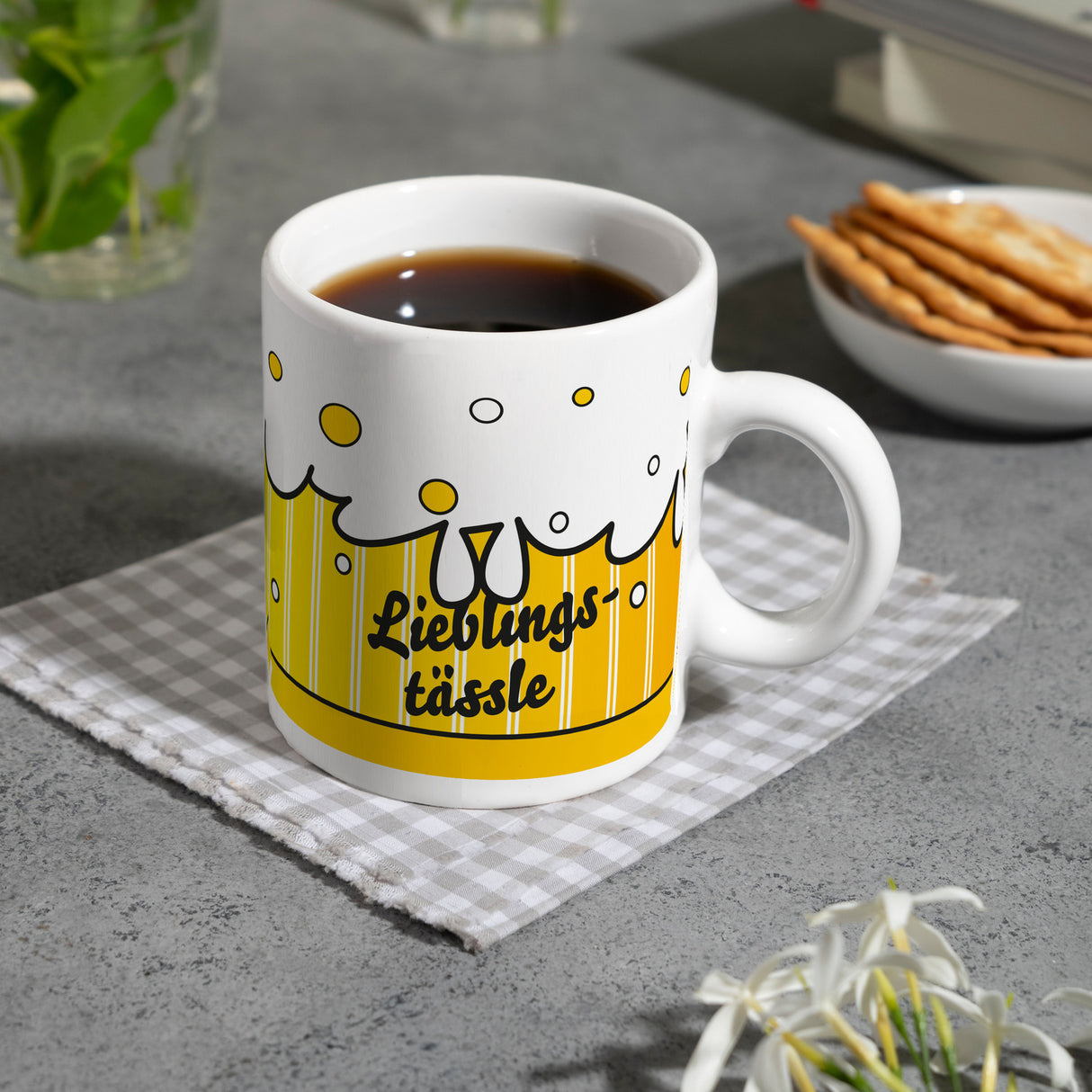 Lieblingstässle Bier Kaffeebecher schwäbisch