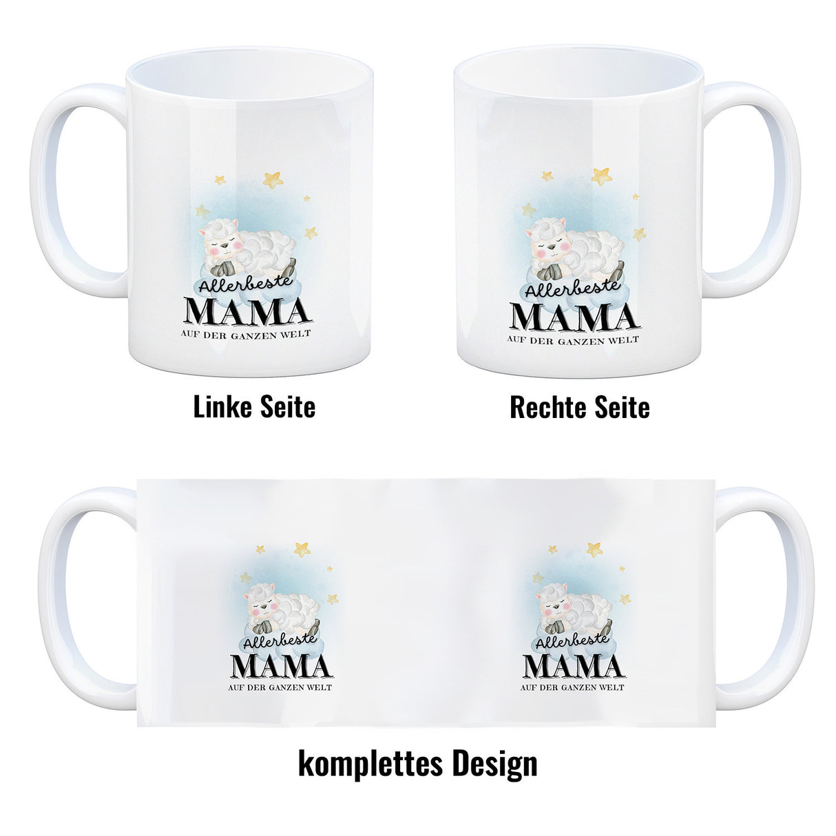 Allerbeste Mama der Welt Kaffeebecher mit Lamm