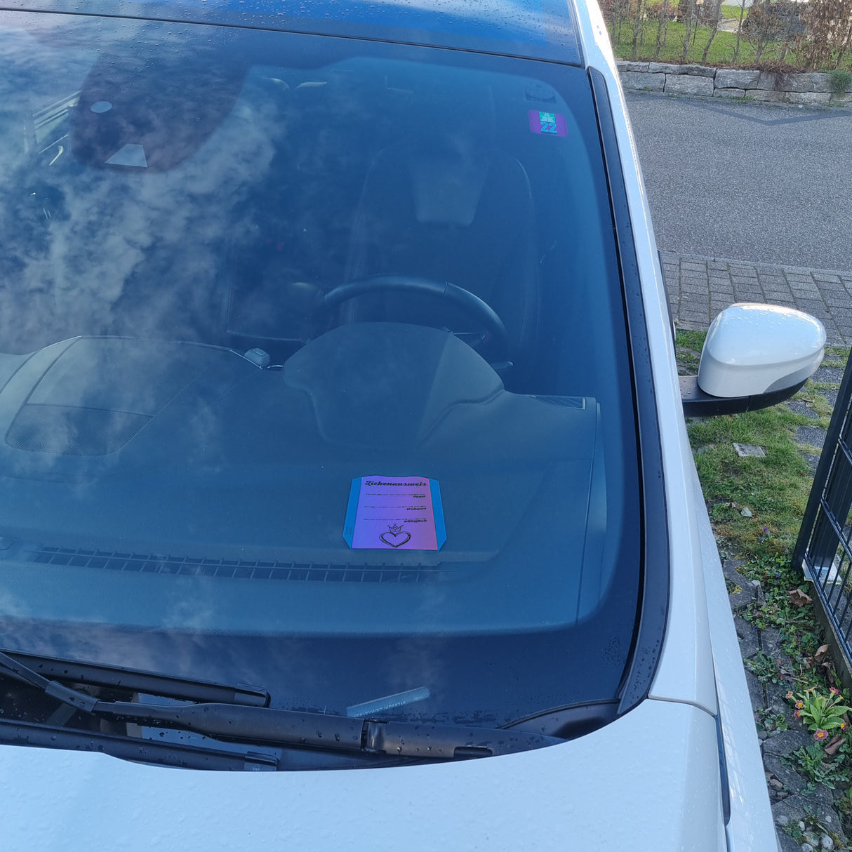 Zickenausweis Parkscheibe - Lustiges Accessoire für Zicken zum Führerschein