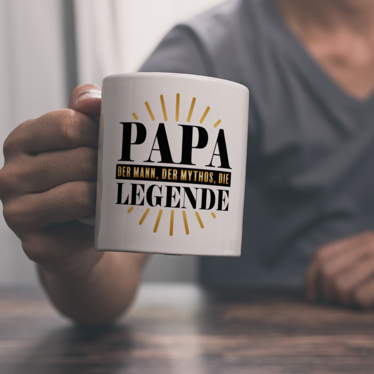 Papa der Mann der Mythos die Legende Kaffeebecher