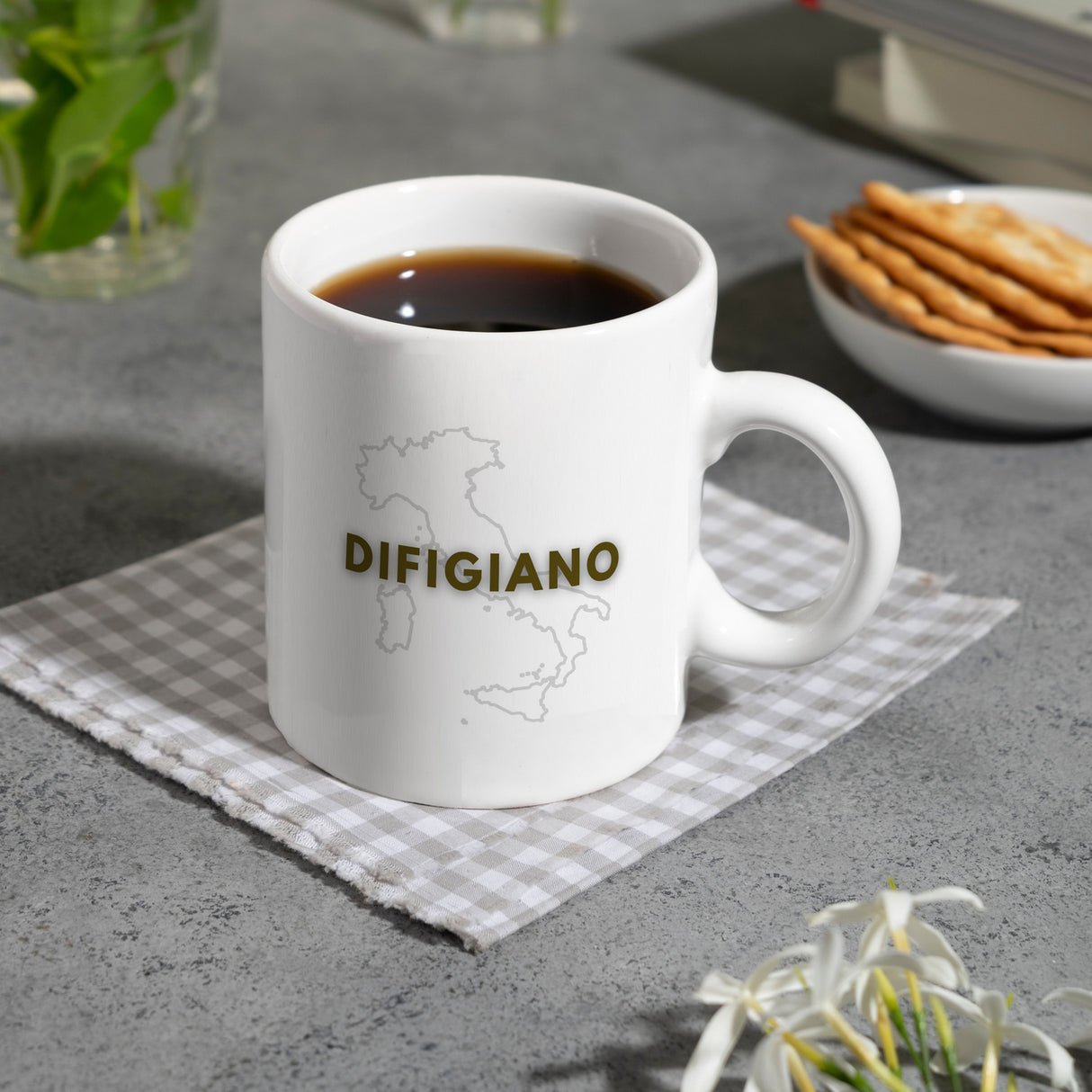 Difigiano Di-Fig-I-A-No Dialekt Kaffeebecher