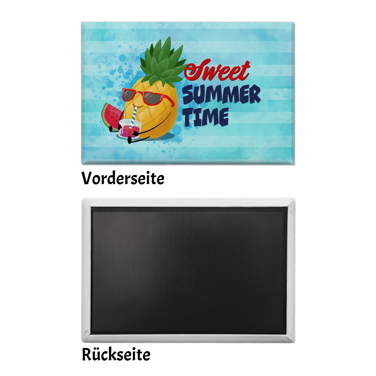 Sweet summertime Souvenir Souvenir Magnet mit süßer Ananas