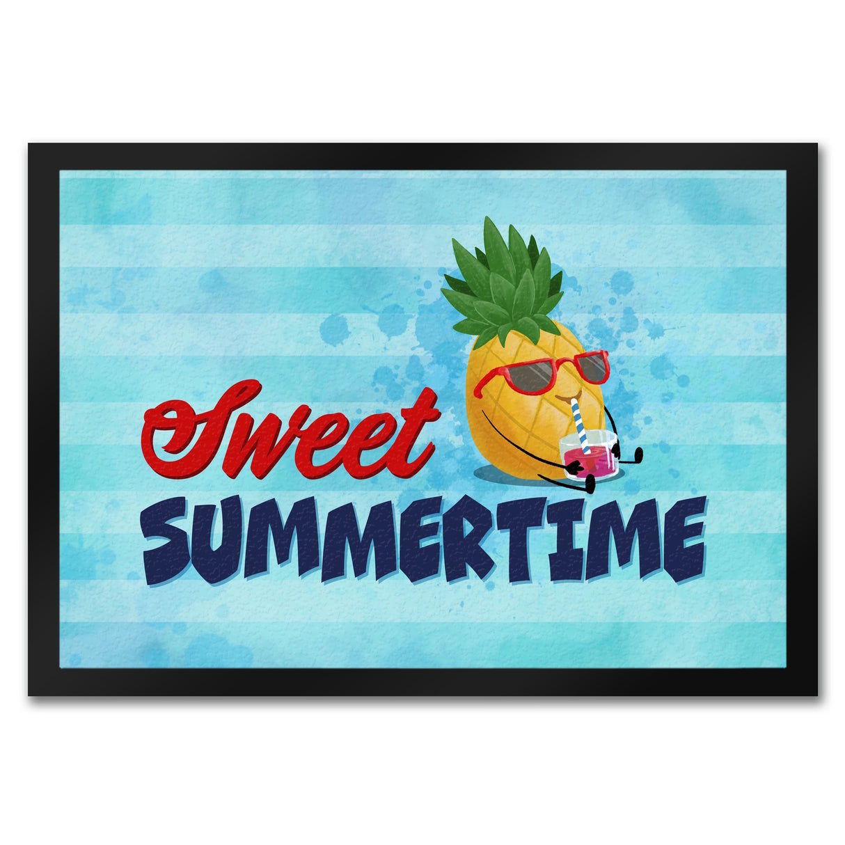 Sweet summertime Fußmatte mit süßer Ananas