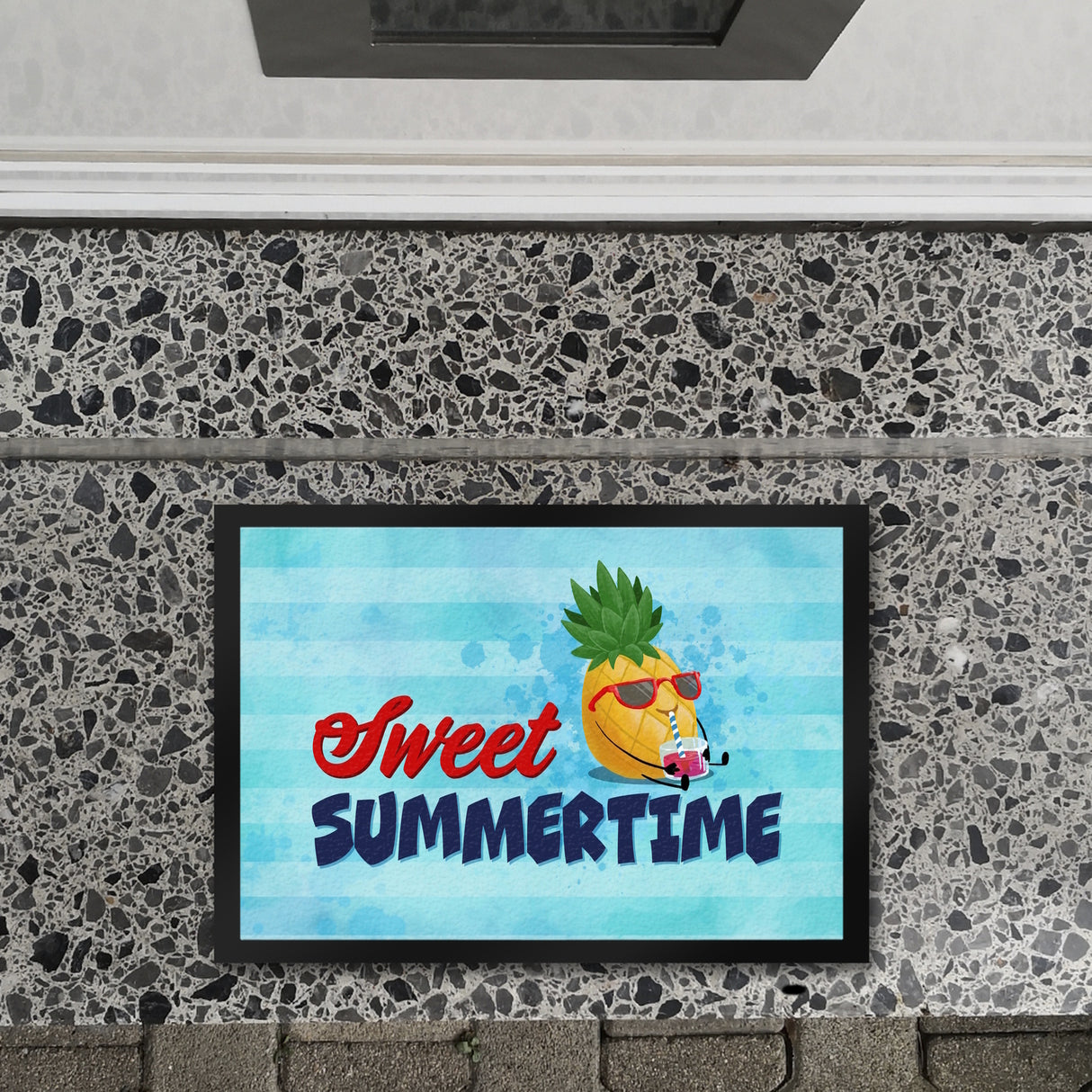 Sweet summertime Fußmatte mit süßer Ananas