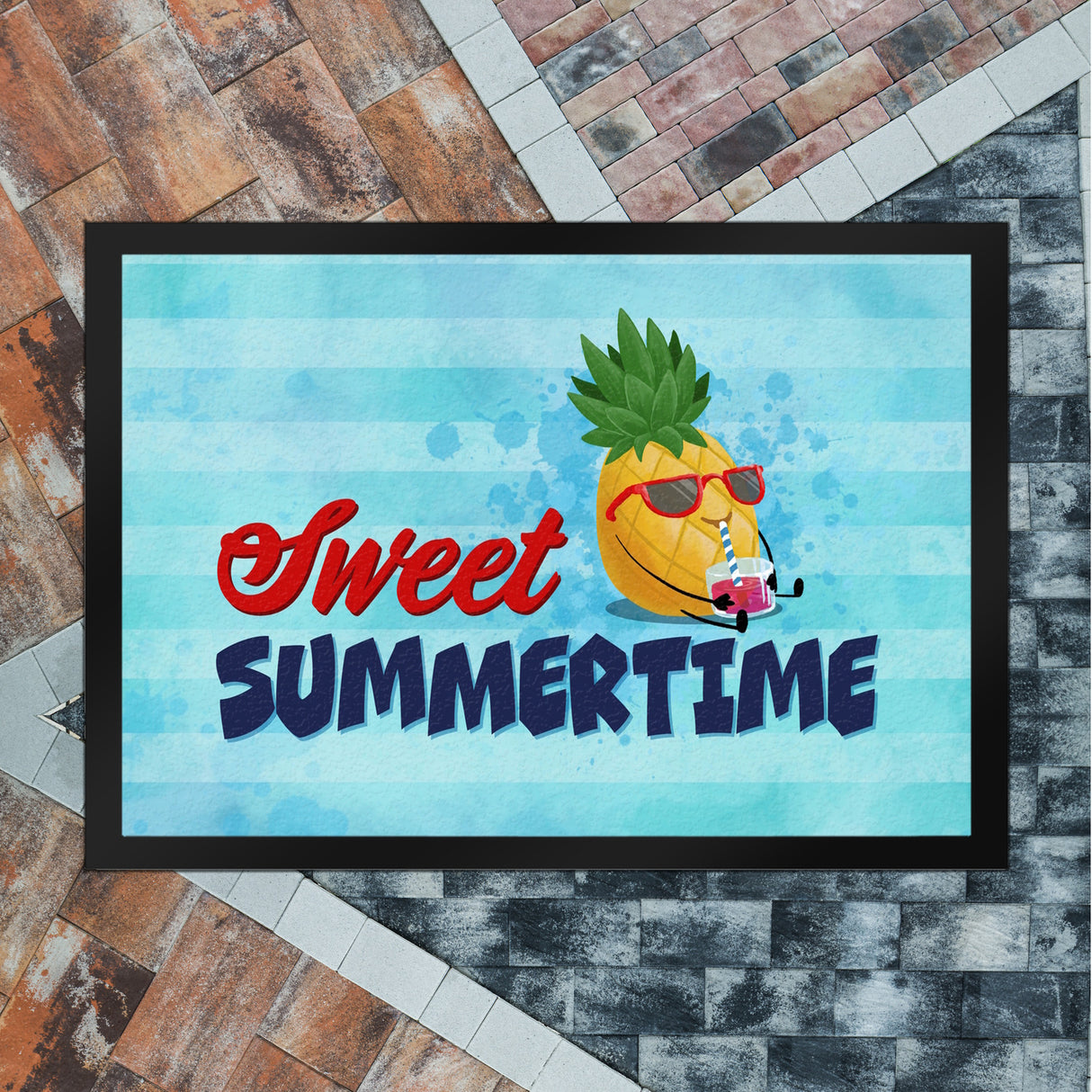 Sweet summertime Fußmatte mit süßer Ananas