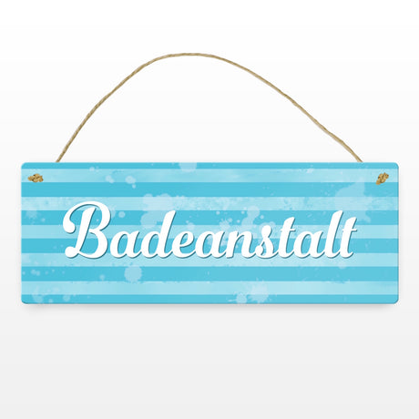 Badeanstalt Metallschild im maritimen Stil