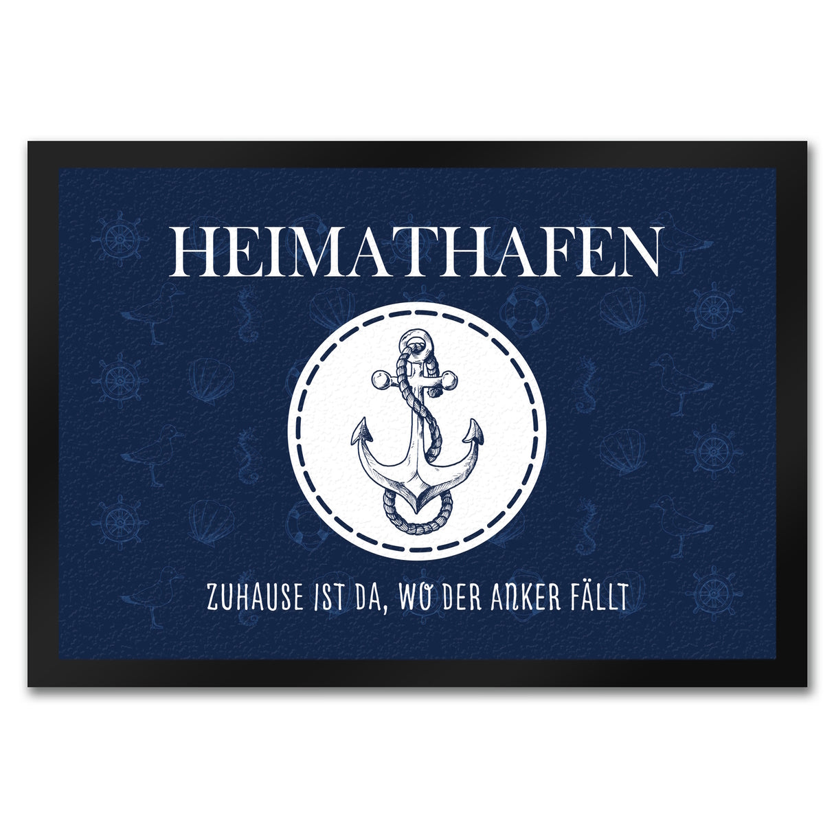 Heimathafen Zuhause ist da wo der Anker fällt Fußmatte