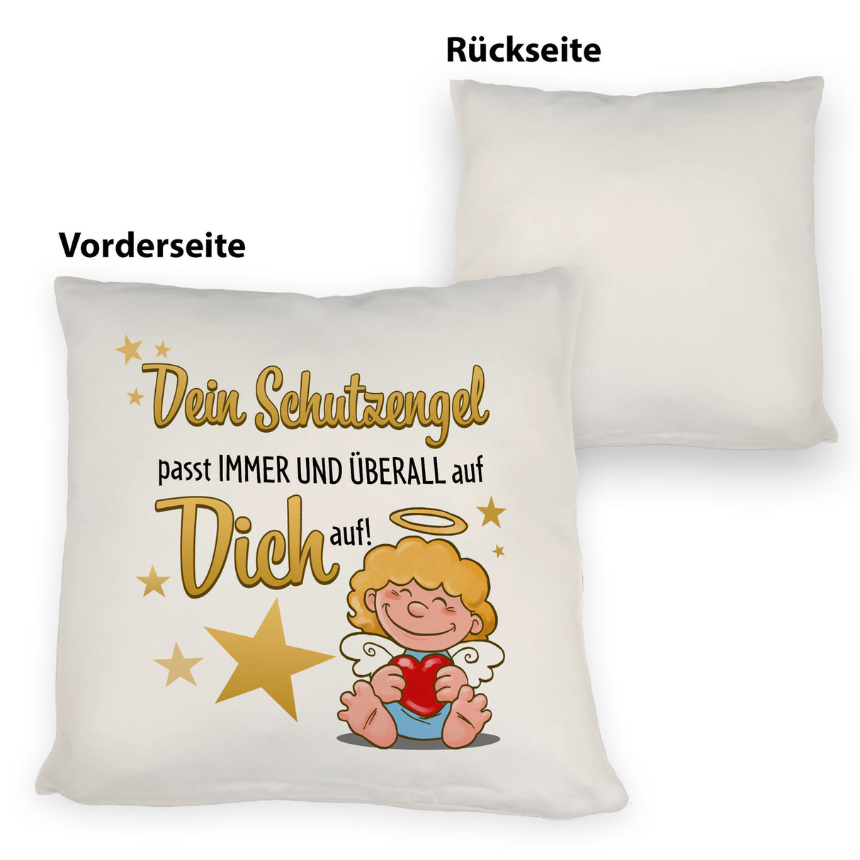 Schutzengel Kissen mit Spruch