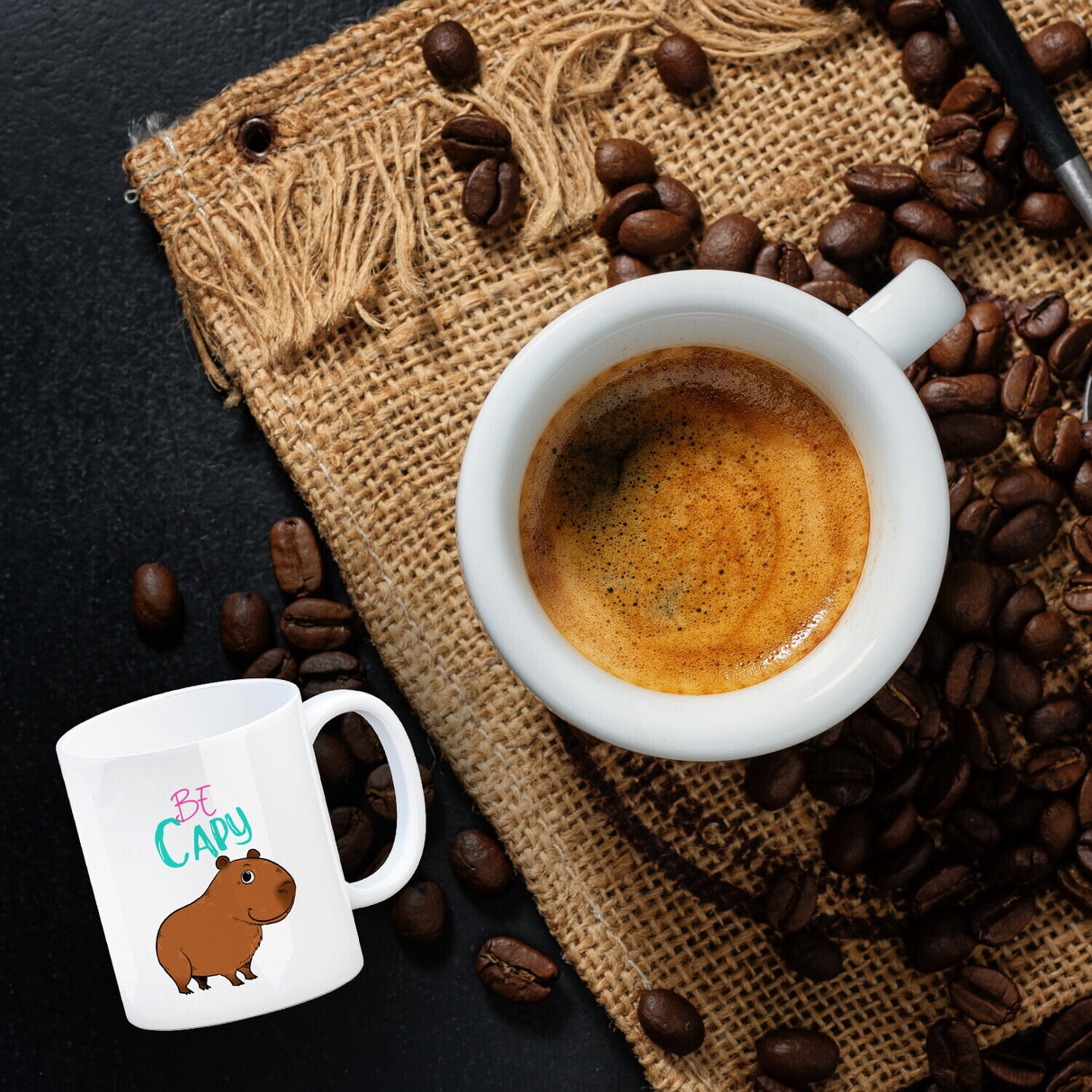 Be Capy Kaffeebecher mit niedlichen Capybara Motiv