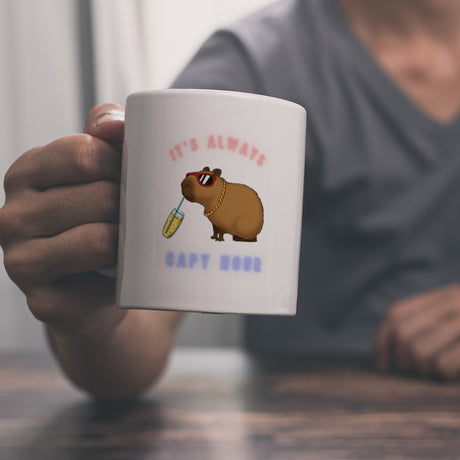 It´s always capy hour Kaffeebecher mit coolem Capybara Motiv