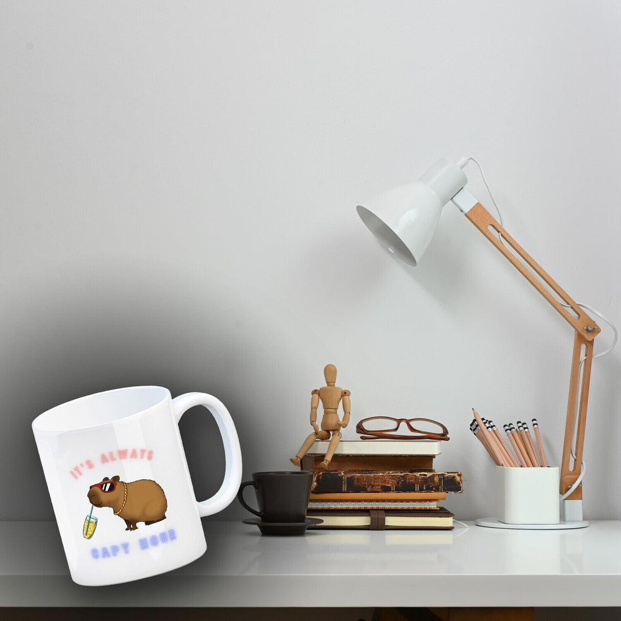 It´s always capy hour Kaffeebecher mit coolem Capybara Motiv