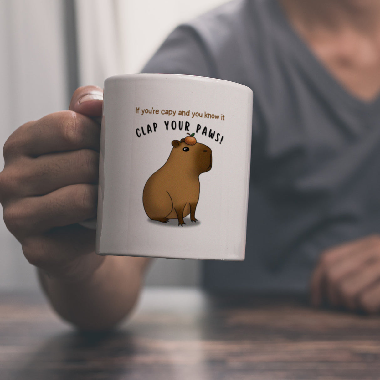 If you´re capy and you know it clap your paws Capybara Kaffeebecher