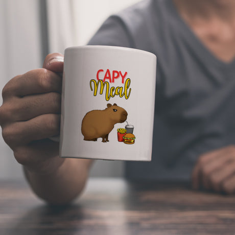 Capy Meal Fast Food Kaffeebecher mit niedlichem Capybara