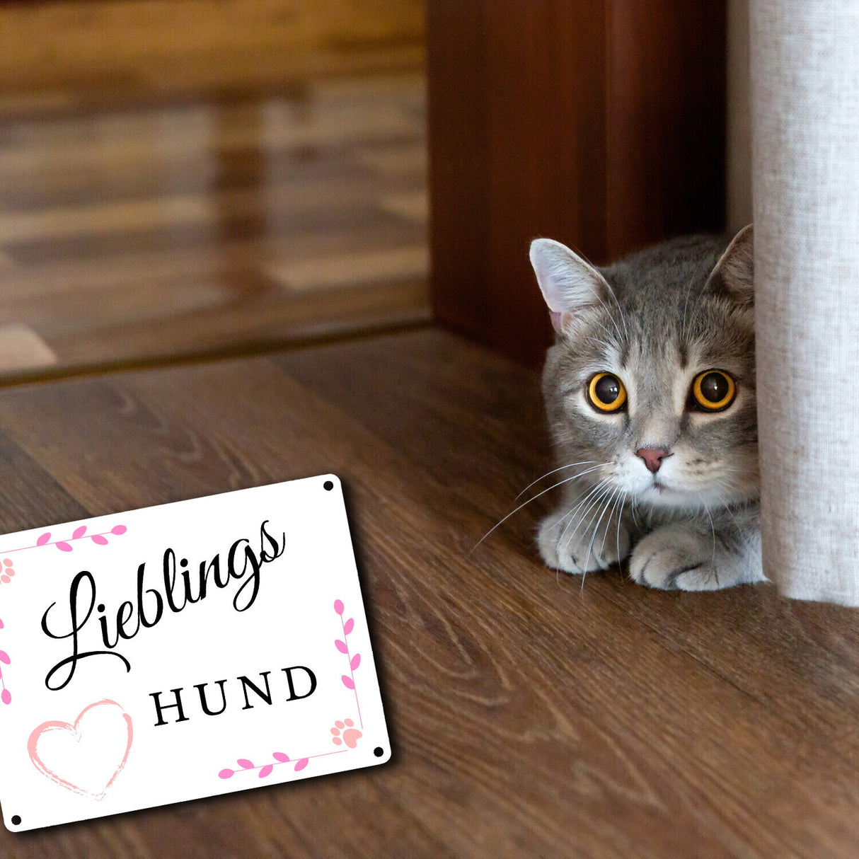 Lieblings Hund Metallschild in 15x20 cm für die Hundehütte