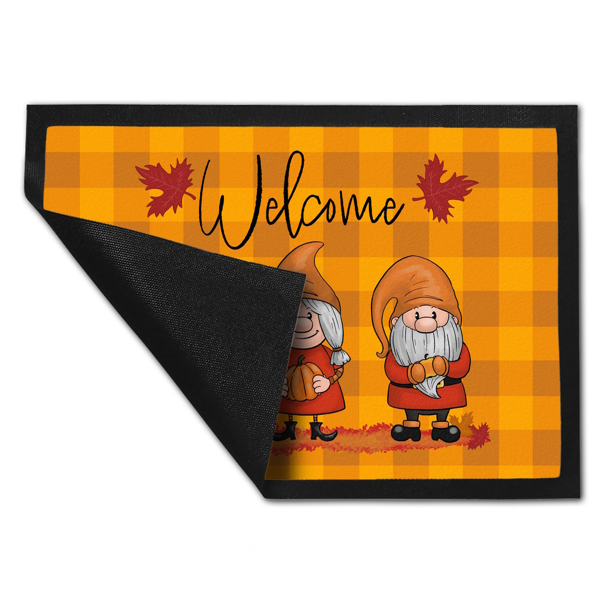 Welcome Wichtel Fußmatte in 35x50 cm in herbstlichen Farben