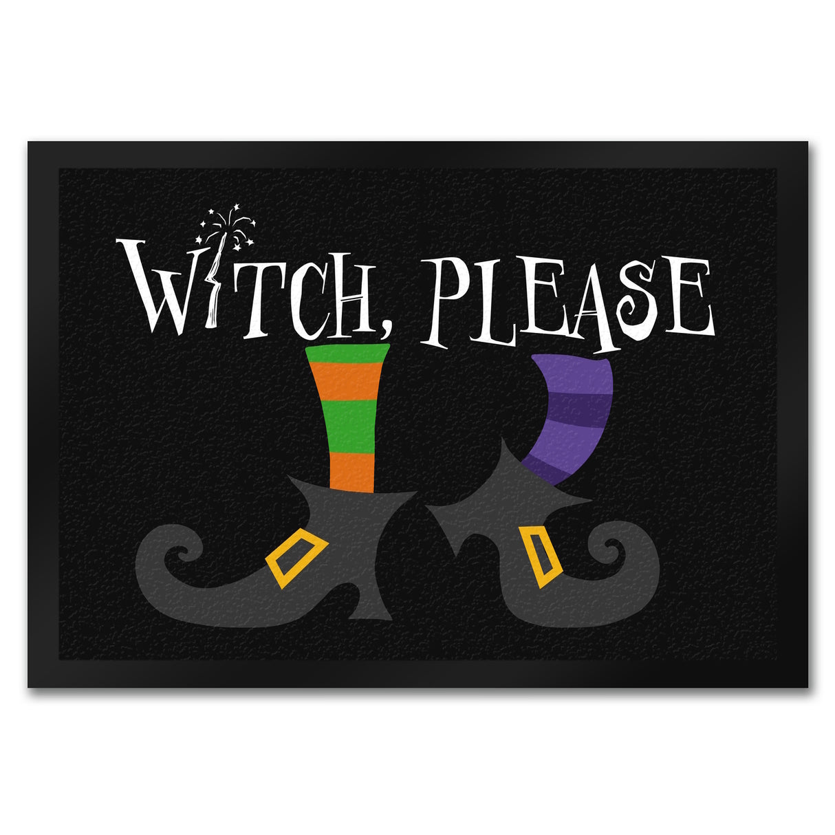 Hexen Fußmatte in 35x50 cm mit Spruch- Witch, please