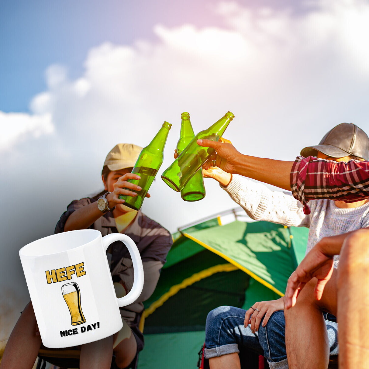 Hefe nice day! Hefeweizen Bier Kaffeebecher