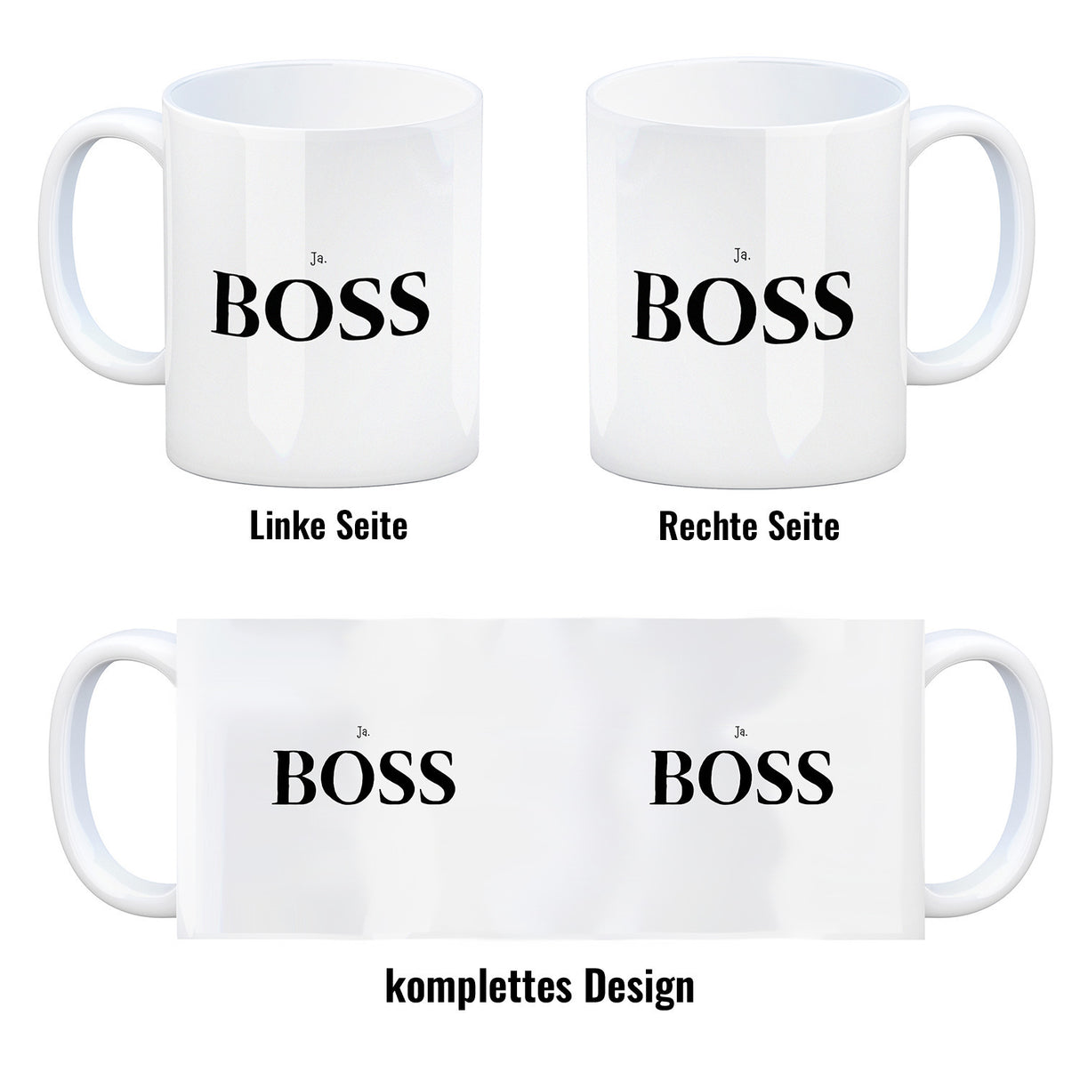 Büro Kaffeebecher - Ja, Boss