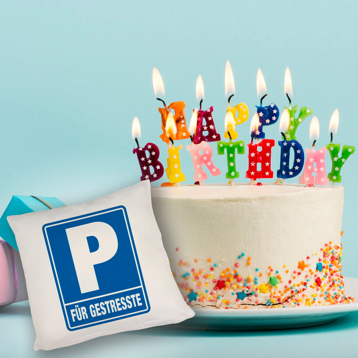 Parkplatz für Gestresste Kissen