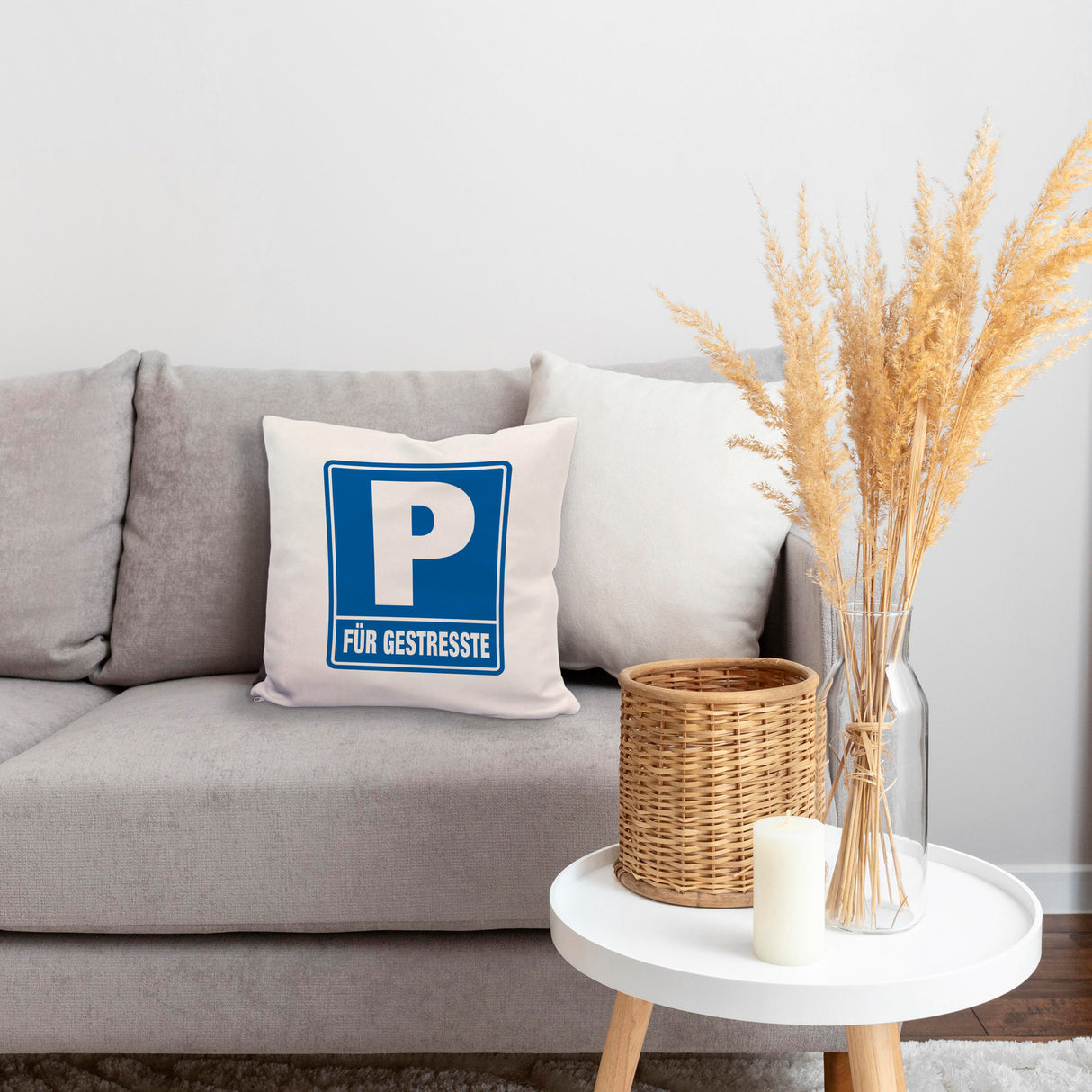 Parkplatz für Gestresste Kissen