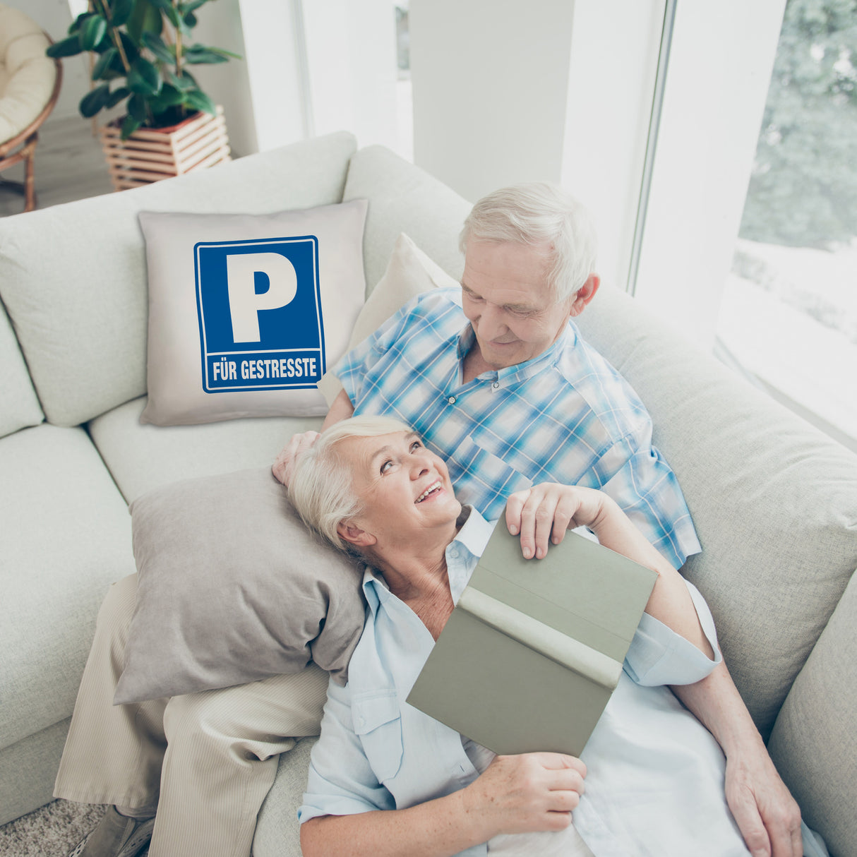 Parkplatz für Gestresste Kissen