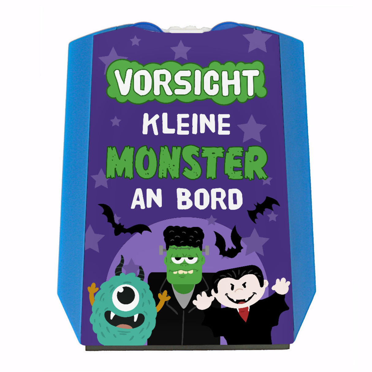 Monster Parkscheibe mit Spruch Vorsicht Kleine Monster an Bord
