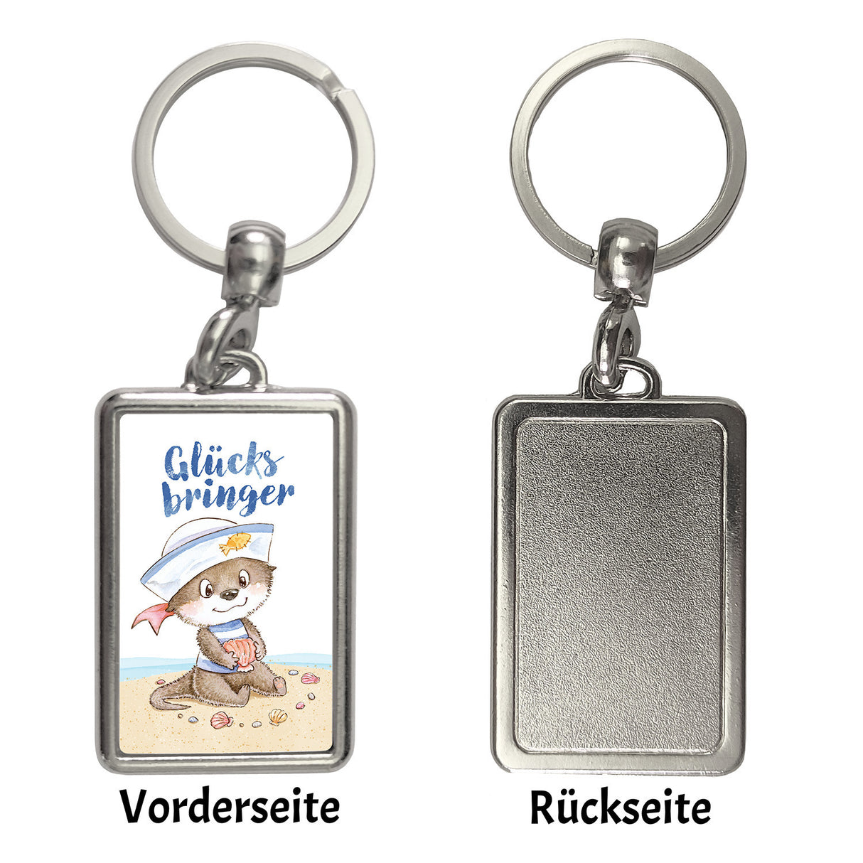 Ottfried der Otter Schlüsselanhänger mit Spruch Glücksbringer