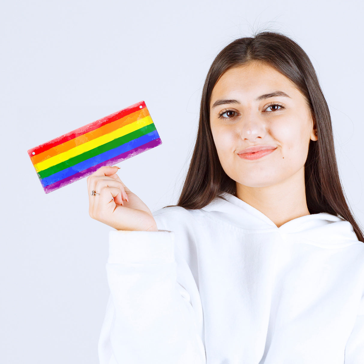 Pride-Flagge Rainbow Metallschild